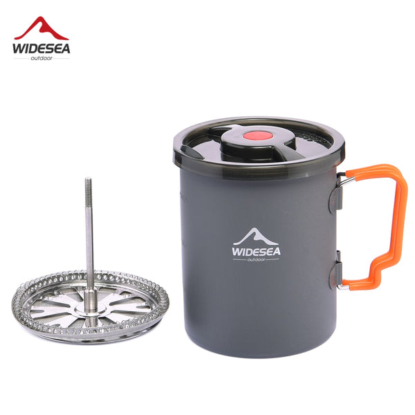 Camping Coffee Mug + French Press Outdoor Cookware Essentials