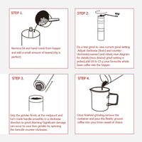 Travel Manual Coffee Grinder, Conical Burr Mill With Adjustable Setting, Portable Hand Crank Coffee Grinder