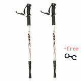 Dual 53in Telescopic Aluminum alloy Trekking Pole