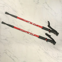 Dual 53in Telescopic Aluminum alloy Trekking Pole