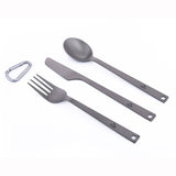 Ultralight Titanium Spoon Fork Knife Set