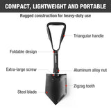 Carbon Steel Military Tactical Folding Shovel Outdoor Camping Spade Survival Emergency Tools