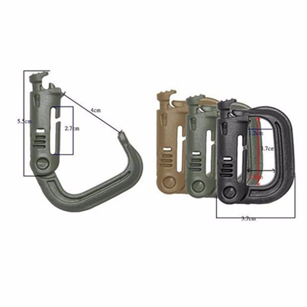 MOLLE CARABINER D Buckles LOT Of 5