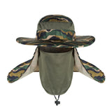 Unique 3 Piece Boonie Hat With Face Shield