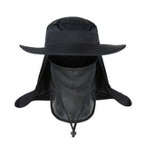 Unique 3 Piece Boonie Hat With Face Shield