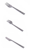Ultralight Titanium Spoon Fork Knife Set