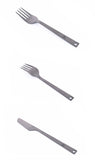 Ultralight Titanium Spoon Fork Knife Set