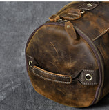 Genuine Leather Backpack Men Handbag Shoulder Crossbody Bag Male Small Travel Back Pack Bucket Bags Crazy Horse Leather