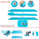 Four seasons Inflatable mattress, Cushion Fast Filling Air Camping beach Mat With Pillow Sleeping Pad light