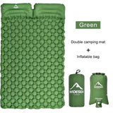 Camping Double Inflatable Mattress Outdoor Sleeping Pad Bed Ultralight Folding Travel Air Mat Cushion Moisture proof