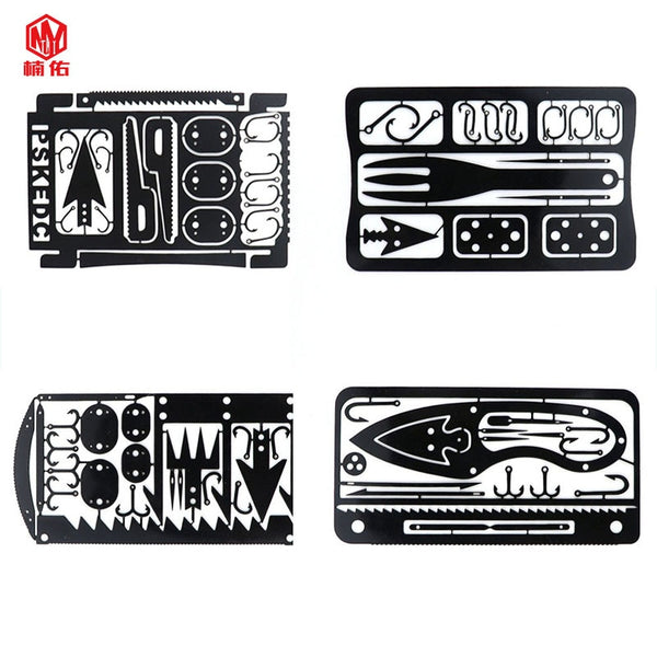 Outdoor EDC Stainless Steel Multifunctional Emergency Survival Card