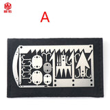 Outdoor EDC Stainless Steel Multifunctional Emergency Survival Card