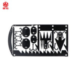 Outdoor EDC Stainless Steel Multifunctional Emergency Survival Card