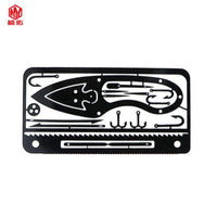 Outdoor EDC Stainless Steel Multifunctional Emergency Survival Card