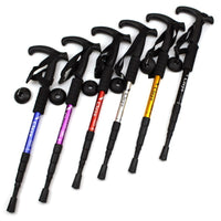 4 Section Adjustable 43in Telescopic Aluminum Alloy Trekking Poles