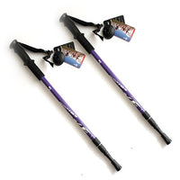 Dual 53in Telescopic Aluminum alloy Trekking Pole