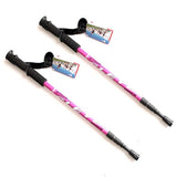 Dual 53in Telescopic Aluminum alloy Trekking Pole