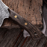 Handmade Forged Mountain Tiger Meat Cleaver Slaughter Knife