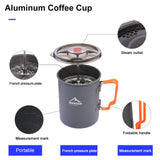 Camping Coffee Mug + French Press Outdoor Cookware Essentials