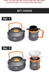 Camping Coffee Cookware Sets Outdoor Tableware Mug Kettle Pot Cooking Teapot Filter Rack Cup