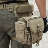 MOLLE Drop Leg Tactical Waist Pack Travel Belt Bag for Hunting, Camping, Cycling