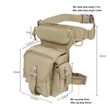 MOLLE Drop Leg Tactical Waist Pack Travel Belt Bag for Hunting, Camping, Cycling