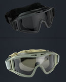 3 Lens Military Tactical Goggles for Shooting, GX1000 Safety Protective Goggles