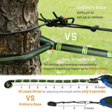 Portable Camping Hammock with Mosquito Net, Rain Fly + Tree Straps for Indoor, Outdoor, Backpacking, Travel, Beach, Hiking