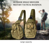 Military Tactical Shoulder Bag, EDC Outdoor Travel Backpack for Hiking, Hunting, and Camping