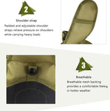 Military Tactical Shoulder Bag, EDC Outdoor Travel Backpack for Hiking, Hunting, and Camping