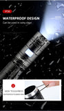 GT75 20W P70 Powerful flashlight With Zoom USB Rechargeable