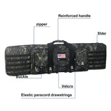 Tactical Double Rifle Case Military MOLLE Gun Bag, Sniper Gun Case Backpack (32 38 42 48 inch )