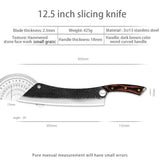 12.5 Inch Professional Slicing Kitchen Knife With Wooden Handle