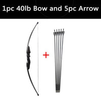 Bow and Arrow Recurve Bow Take Down LongBow 30Lbs/40Lbs with Fiberglass Arrows and Arrow Tube for Archery Hunting Accessory