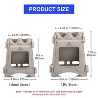 Titanium Camping Fire Wood Stove Cooker Outdoor Survival