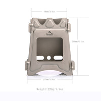 Titanium Camping Fire Wood Stove Cooker Outdoor Survival