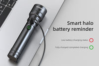 C20-T 15W Powerful Telescopic Zoom Flashlight USB Rechargeable