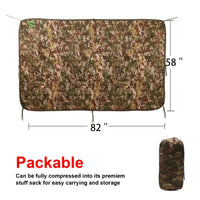 Military Poncho Liner, Quilted Blanket Known By Vets As The "Woobie"