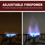 Camping Gas Stove Outdoor Burner Strong Fire Heater Survival Equipment (Without Windshield)