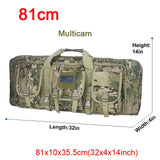 Tactical Double Rifle Case Military MOLLE Gun Bag, Sniper Gun Case Backpack (32 38 42 48 inch )