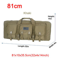 Tactical Double Rifle Case Military MOLLE Gun Bag, Sniper Gun Case Backpack (32 38 42 48 inch )