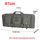 Tactical Double Rifle Case Military MOLLE Gun Bag, Sniper Gun Case Backpack (32 38 42 48 inch )