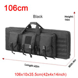 Tactical Double Rifle Case Military MOLLE Gun Bag, Sniper Gun Case Backpack (32 38 42 48 inch )