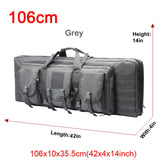 Tactical Double Rifle Case Military MOLLE Gun Bag, Sniper Gun Case Backpack (32 38 42 48 inch )