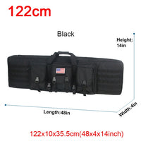 Tactical Double Rifle Case Military MOLLE Gun Bag, Sniper Gun Case Backpack (32 38 42 48 inch )