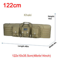 Tactical Double Rifle Case Military MOLLE Gun Bag, Sniper Gun Case Backpack (32 38 42 48 inch )