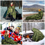 Waterproof Lightweight Thermal Emergency Sleeping Bag Bivy Sack - Survival Blanket Bags Camping, Hiking, Outdoor, Activities