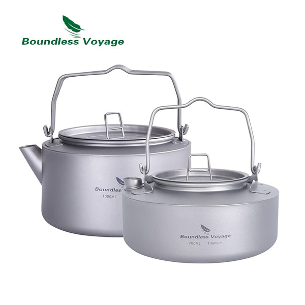 Outdoor Camping Titanium 1L Kettle