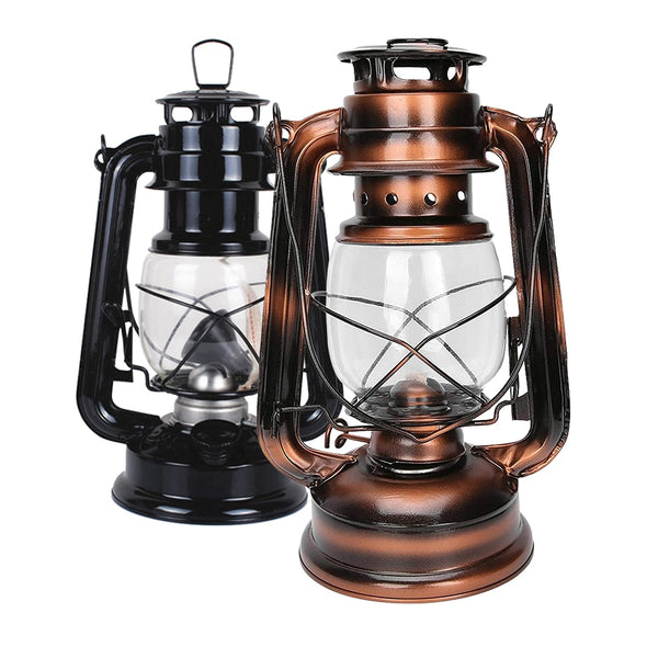 Oil Lights Antique Bronze Oil lanterns, Nostalgic Portable Outdoor Camping Lamp