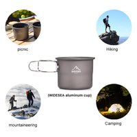 Camping Mug Outdoor Coffee Tea Aluminum Cup Tableware Cooking Supplies Equipment